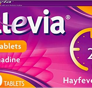 Allevia 120 mg Tablets Fexofenadine - Hayfever Allergy Relief – 24hr Relief from Symptoms Including Sneezing, Watery Eyes, Itchy & Runny Nose -...