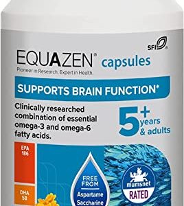 EQUAZEN Family Capsules, Omega 3 & Omega 6 Supplement, Fish Oil, Supports Brain Function, Clinically Researched Blend of DHA, EPA & GLA, Suitable...