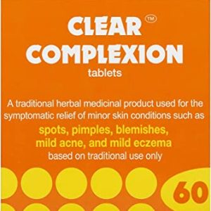 HRI Clear Complexion Tablets. Natural Active Herbs to Relieve Mild Skin Conditions. for The Treatment of Mild Acne, Spots, Pimples, Blemishes, Mild...