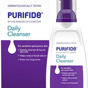 PURIFIDE by Acnecide Daily Cleanser, 235ml, Face Wash for Acne Prone & Sensitive Skin, Soap Free