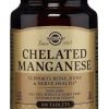 Solgar Chelated Manganese Tablets - Pack of 100 - For Strong Bones and Healthy Metabolism - Easy to Absorb - Vegan, Gluten Free and Kosher