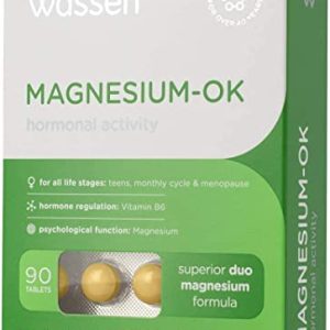 Wassen Magnesium-OK Hormonal Activity | Hormone Balance for Women | For Teens, Monthly Cycle & Menopause Support | 90 Tablets