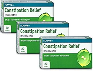 60 Tablets (3 x 20) Numark 5mg Constipation Relief Tablets