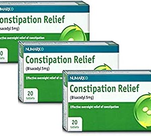 60 Tablets (3 x 20) Numark 5mg Constipation Relief Tablets