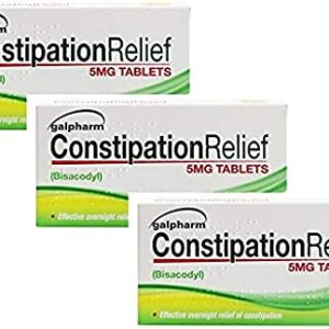 60 Tablets Galpharm Constipation Relief | Overnight Relief from Constipation | 5mg Bisacodyl