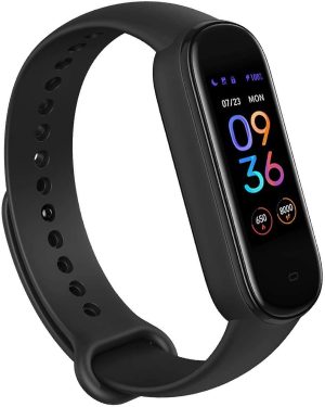 Amazfit Band 5 Smart Band Fitness Tracker with Alexa Built-in, 15-Day Battery Life, Blood Oxygen, Heart Rate, Sleep and Stress Monitor, 5 ATM...