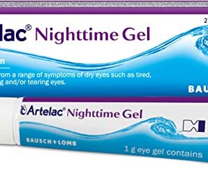 Artelac Nighttime Gel, by Bausch + Lomb, Night Time Eye Gel for Dry Eyes, Long-Lasting Relief for Irritated, Gritty, Carbomer Eye Gel, 10g
