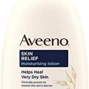 Aveeno Skin Relief Moisturising Lotion | Soothes Skin From Day 1 | For Very Dry and Irritable Skin Care | With Shea Butter and Prebiotic Oatmeal,...