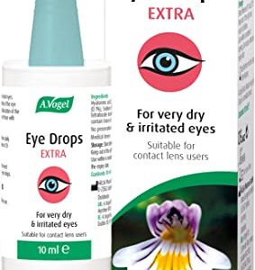 A.Vogel Extra Moisturising Eye Drops 10ml | for Dry and Irritated Eyes | Contact Lens Friendly | with Euphrasia & Hyaluronic Acid