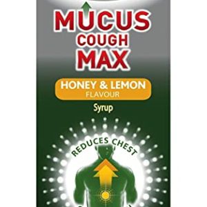 Benylin Mucus Cough Max - Honey & Lemon Flavour – Helps Reduce Cough Intensity from Day 1 - Cough Medicine for Adults - 100 mg/5 ml Syrup, 300 ml...
