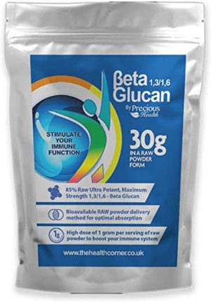 beta glucan powder premium quality beta glucans 1 3 1 6 30g pouch 85