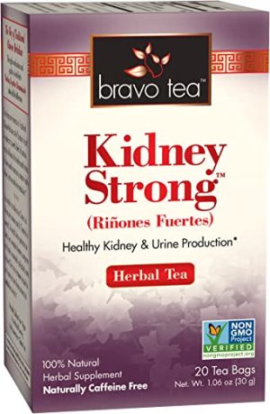 bravo tea 100 natural kidney strong herbal tea 20 tea bags