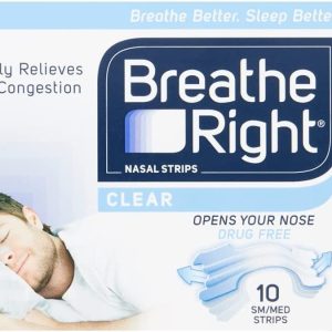 Breathe Right Nasal Strips Clear Small/Medium 10s | Instantly Relieves Nasal Congestion | Helps Reduce snoring | Clinically Proven | Drug-free |...