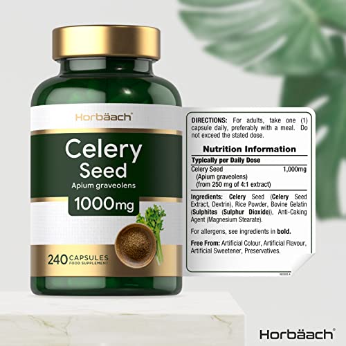 celery seed extract capsules 1000mg 240 count no artificial 2