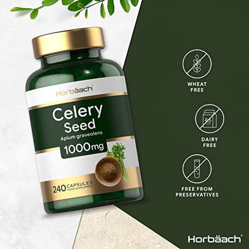 celery seed extract capsules 1000mg 240 count no artificial 3