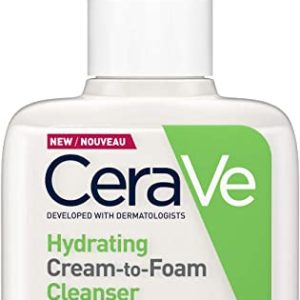 CeraVe Hydrating Cream - to - Foam Cleanser for Normal to Dry Skin 236ml with Amino Acids, Hyaluronic Acid and 3 Essential Ceramides