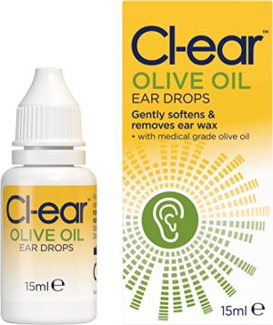 cl ear olive oil ear drops ear wax removal easy squeeze dropper for