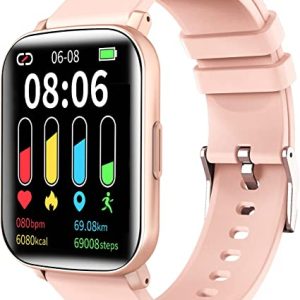 Cuszwee Smart Watch for Men Women Compatible for Android IOS Phones Samsung iPhone, 1.69″ IP68 Waterproof Smartwatch Activity Fitness Tracker with...