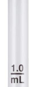 EZY DOSE Ear and Eye Medicine Dropper for Liquid & Essential Oils 1mL Capacity Calibrated Glass, Clear
