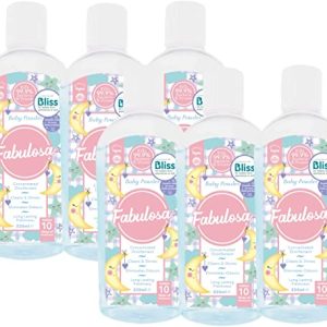 Fabulosa 4 in 1 Concentrated Antibacterial Disinfectant All Purpose Cleaner, 220ml, 6 pack, Bliss Baby Powder