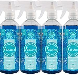 Fabulosa Antibacterial Disinfectant Spray, All Purpose Multi Surface Cleaner, 500ml, 6 pack, Intense