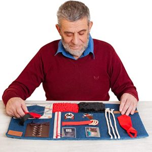 Fidget Blanket for Dementia | Calming & Comforting Dementia Activities for Seniors | Dementia Products for Elderly | Dementia Blanket | Helps...