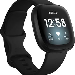 Fitbit Versa 3 Health & Fitness Smartwatch with 6-months Premium Membership Included, Built-in GPS, Daily Readiness Score and up to 6+ Days Battery