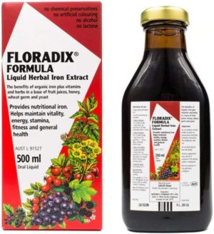 floradix liquid iron vitamin formula 500ml