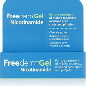 Freederm Gel for Mild to Moderate Acne with Nicotinamide, Clinically Proven, Reduces Spot Size, Redness and Inflammation, 10g Tube