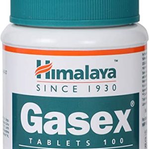 Gasex All Natural Digestive Support | Antiflatulent, Relieves Upset Stomach and Provides Bloating Relief | 100 Gluten-Free Tablets by Himalaya...