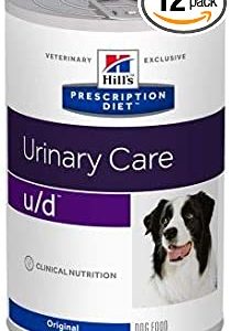 Hill Prescription Diet Canine u/d Urinary Care 12 x 370g Wet Dog Food Reduce Bladder Stones & Dissolve Urate Crystals & Cystine Uroliths,Even...