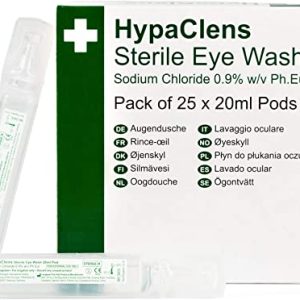 HypaClens Saline Eye Wash Pods, (Pack of 25)