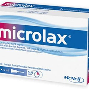 Microlax Enema 5mlx4 - Fast Treatment of Constipation Or Conditions Requiring Relief of Emptying