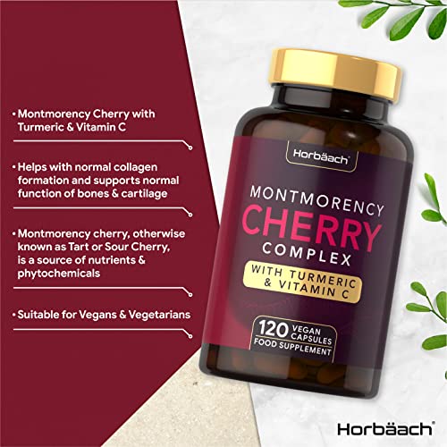 montmorency cherry capsules 120 count complex with turmeric amp
