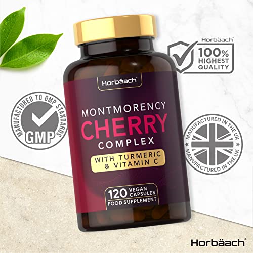 montmorency cherry capsules 120 count complex with turmeric amp 1 3