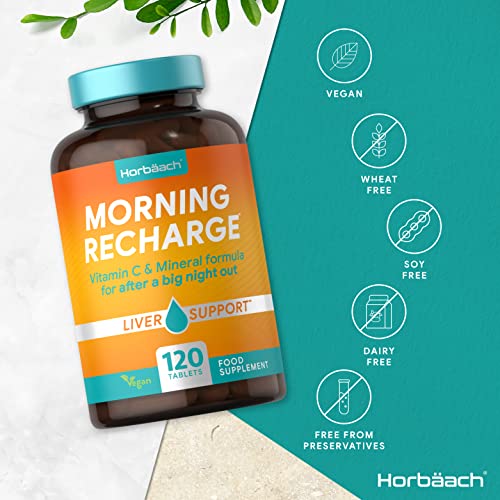 morning recharge 120 tablets with choline for liver support hangover 3