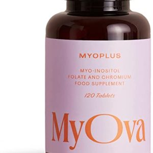 Myoplus - Myo-inositol Combination PCOS Support Supplement - 4000mg Myo-Inositol, 200ug Folate & 100ug Chromium Daily Intake - 120 Vegan Tablets -...