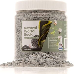Natural World Rock Plant Topper Stones - Beautiful Natural Stones | 2kg | 5mm Diameter | Perfect for Plant Pots Inside & Out | for Home, Garden,...