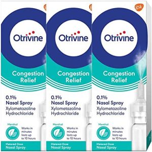 Otrivine Congestion Relief 0.1% Nasal Spray 10ml x 3 Packs by Otrivine