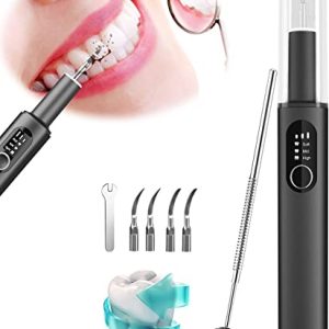 Plaque Remover for Teeth, BUBPUP Tartar Remover for Teeth, Teeth Cleaning Kit, 3 Modes, USB Charging, Has 4 Replaceable Cleaning Heads, Home Oral Care