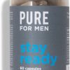 Pure for Men Original Vegan Cleanliness Stay Ready Fibre Supplement, 60 Capsules | Helps Promote Digestive Regularity, Heart Health | Psyllium...