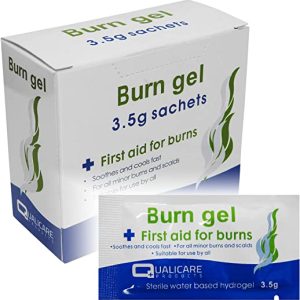 Qualicare 3.5g Burns Scalds Emergency First Aid Treatment Gel Sachets 25 Pack