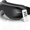 RENPHO - Eye Massager with Remote Control & Heat, Compression, Wireless Music Rechargeable Eye Heat Massager for Relax and Reduce Eye Strain Dark...