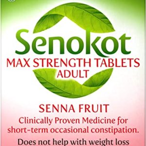 Senokot Max Strength Natural Senna Overnight Relief from Occasional Constipation, Laxative Tablets, Pack of 1 (10 tablets)