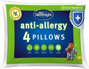 silentnight anti allergy pillows 4 pack soft medium support anti bacterial 18