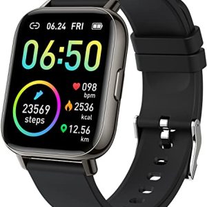 Smart Watch, Fitness Tracker 1.69" Touch Screen Fitness Watch with Heart Rate Sleep Monitor, Step Counter Smart Watch for Men Women Activity...