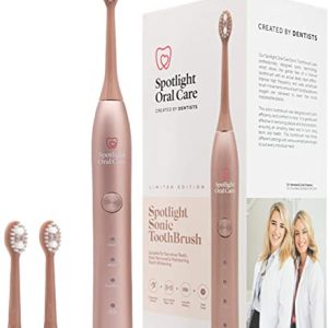 Spotlight Oral Care Sonic Toothbrush | Gentle & Effective Electric Toothbrush | 2-Minute Self Timer | Long Lasting Battery | 3 Speed Settings | Up...