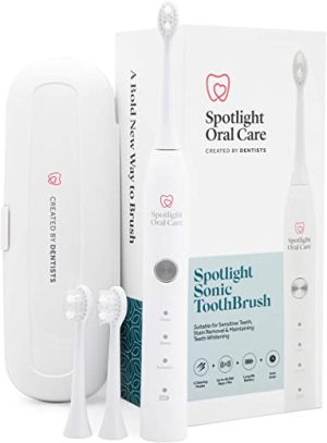 spotlight oral care sonic toothbrush gentle effective electric toothbrush