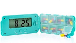 tabtime super 8 daily pill reminder with timer pill organiser for setting