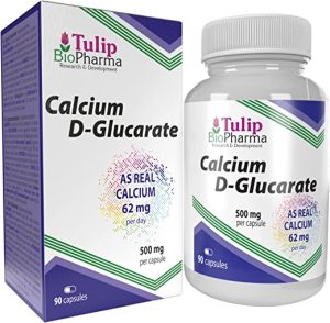 tulip biopharma calcium d glucarate 500mg 90 capsules 3rd party lab tested